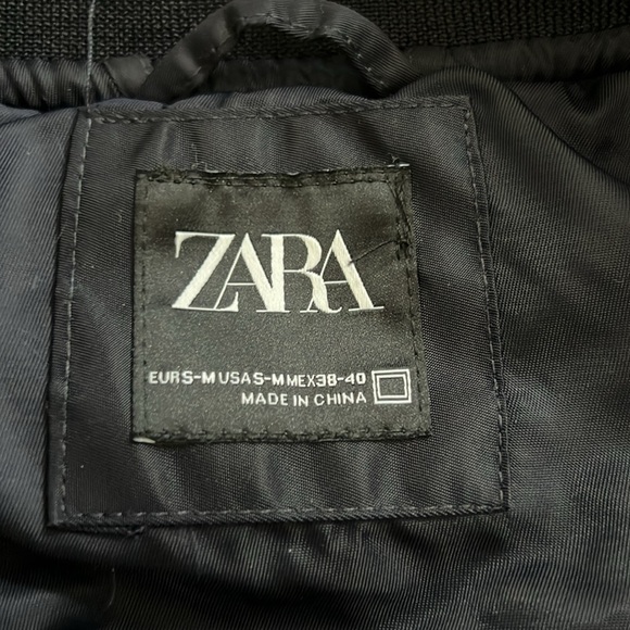 Zara Men Navy Bomber Jacket Coat Top S M New - Picture 4 of 8